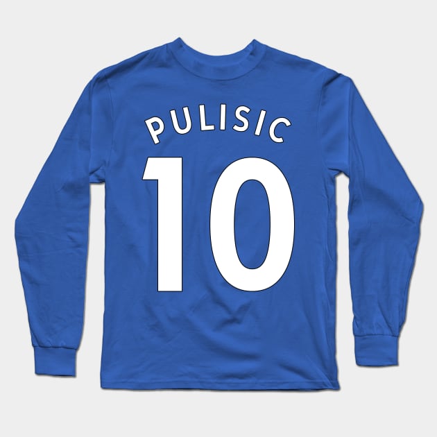 Christian Pulisic Jersey Back Long Sleeve T-Shirt by tysonstreet